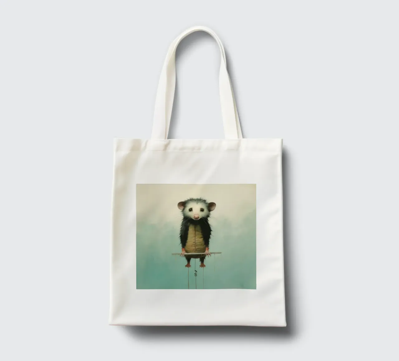 Opossum minimo 4 borsa in juta da Minimal Animal Art