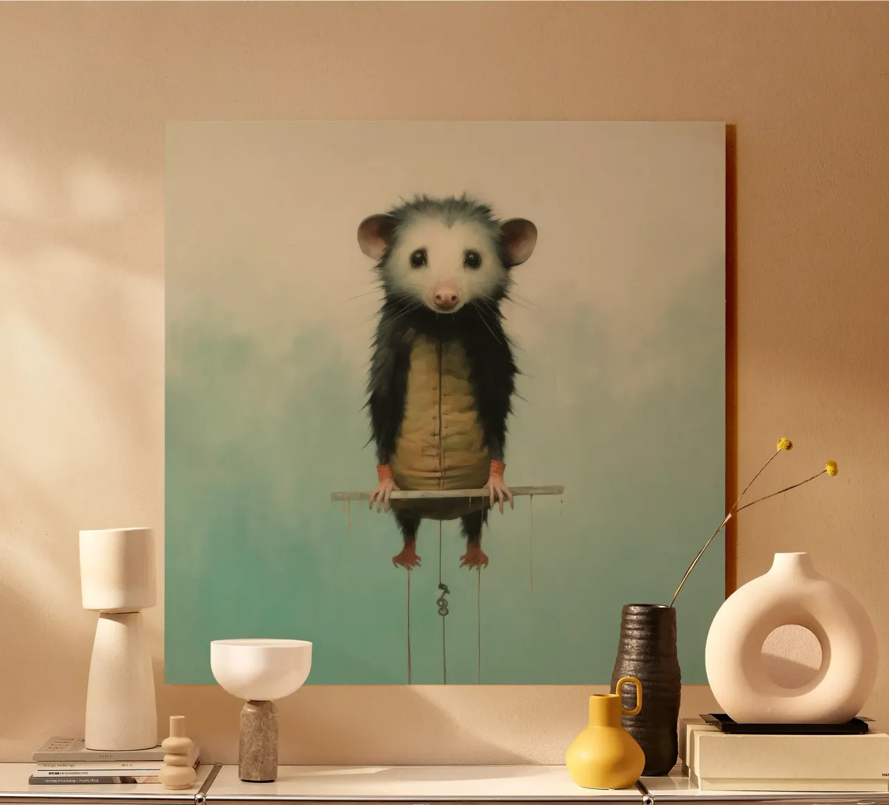 Minimo Opossum plexiglass da Minimal Animal Art