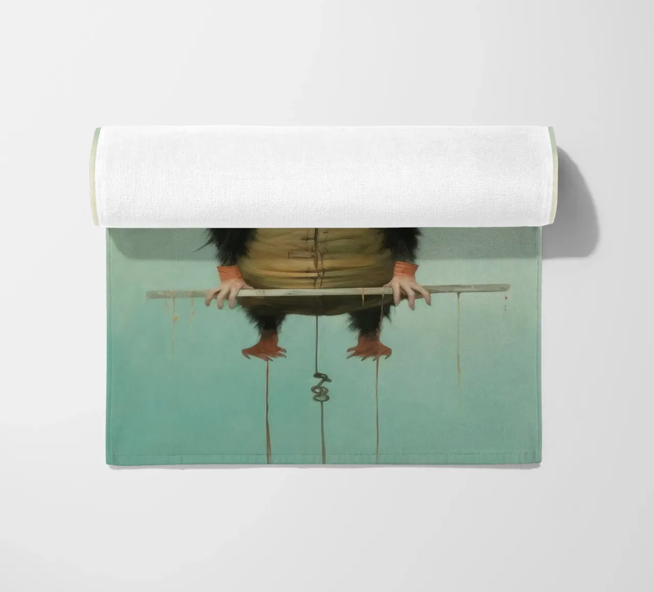 Zarigüeya mínima 4 toalla de playa de Minimal Animal Art