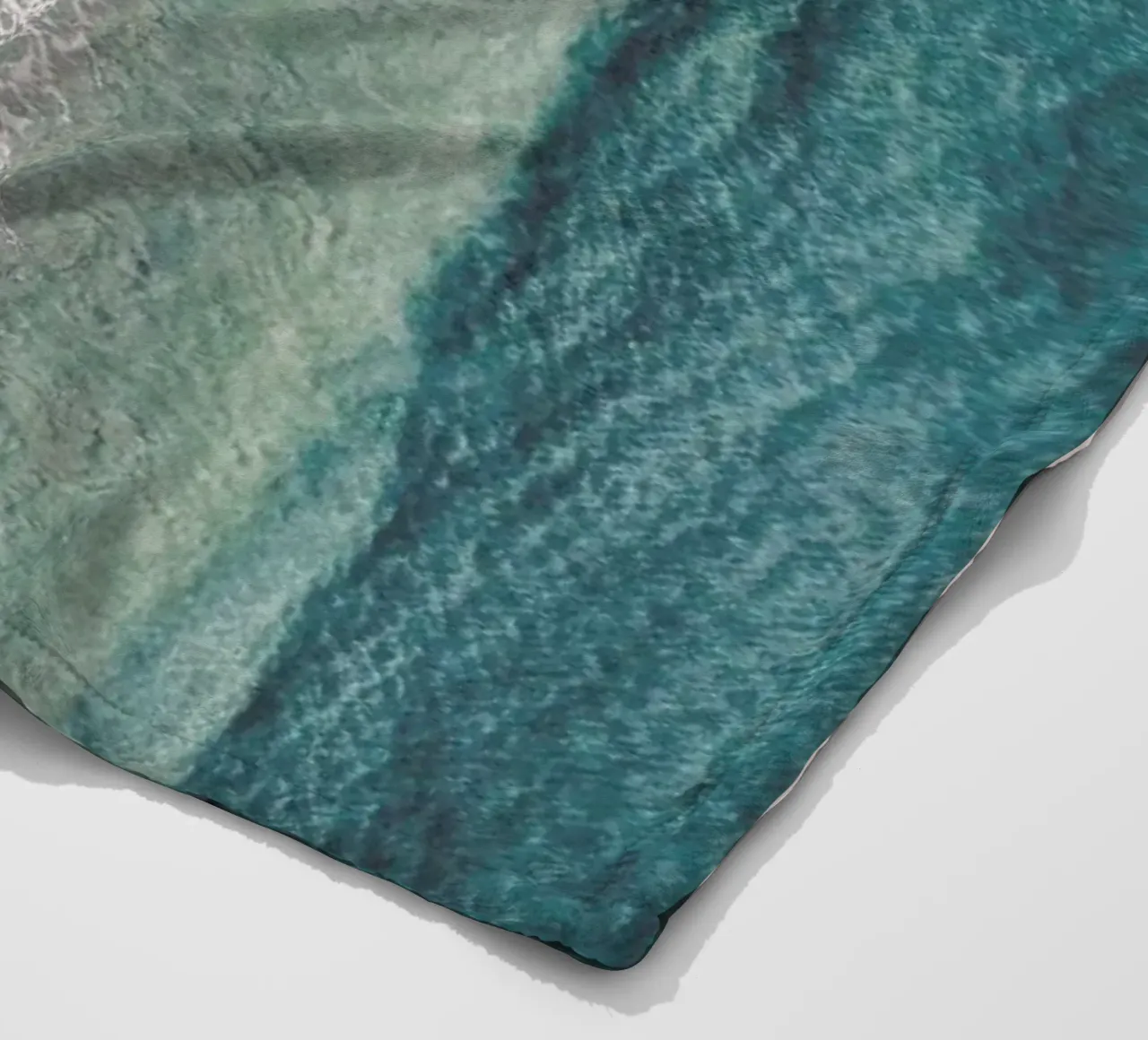 Ocean Waves 1 fleece blanket by Airpixels