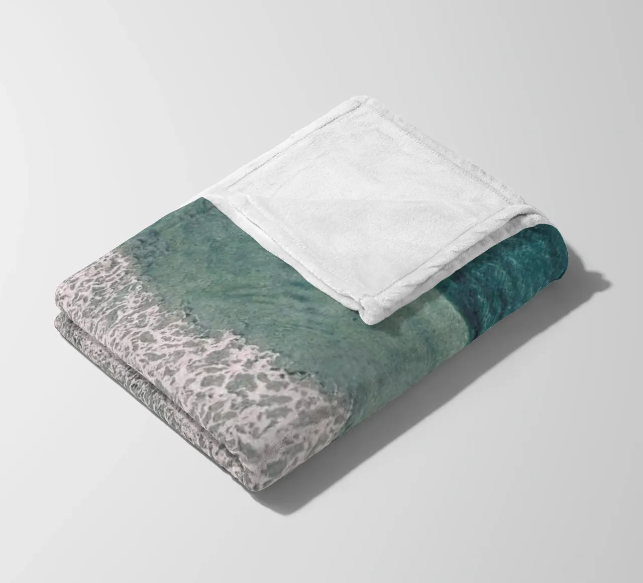 Ocean Waves 1 fleece blanket by Airpixels