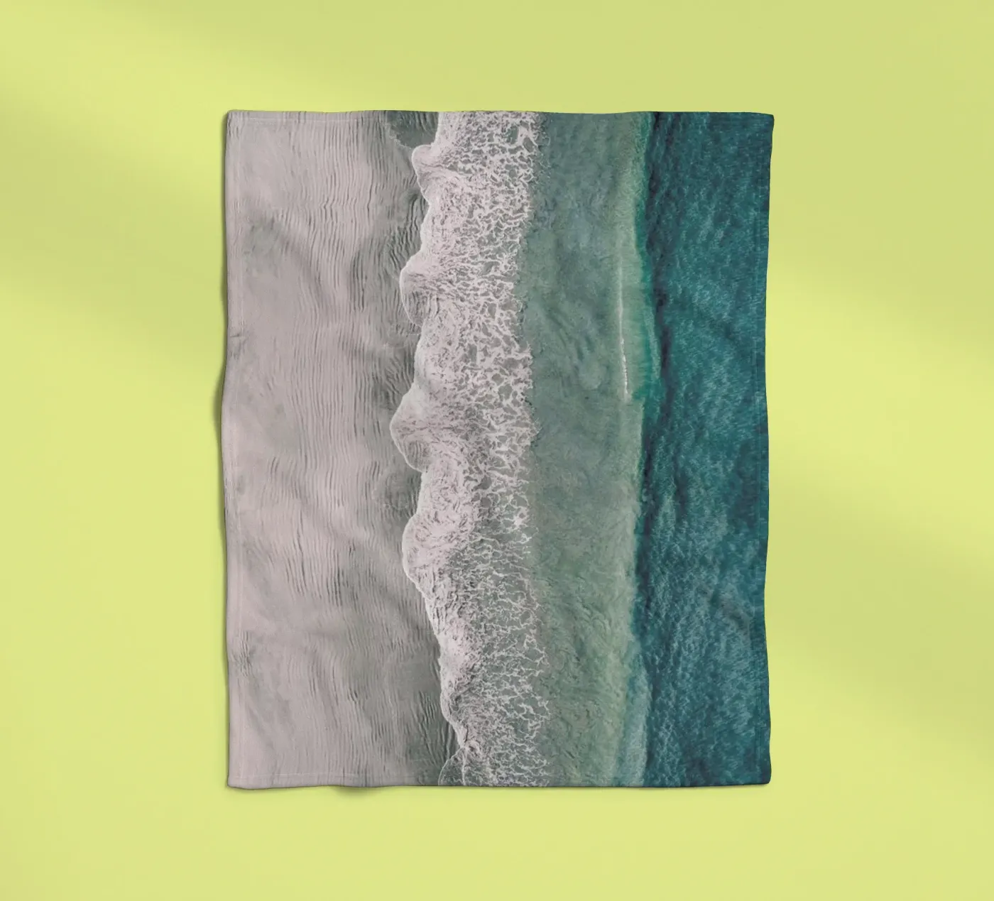 Ocean Waves 1 fleecedeken van Airpixels
