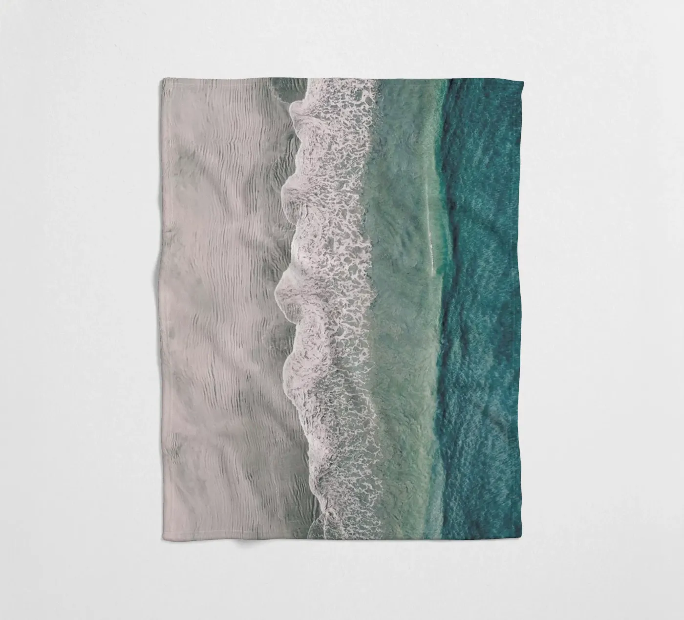 Ocean Waves 1 fleecedeken van Airpixels