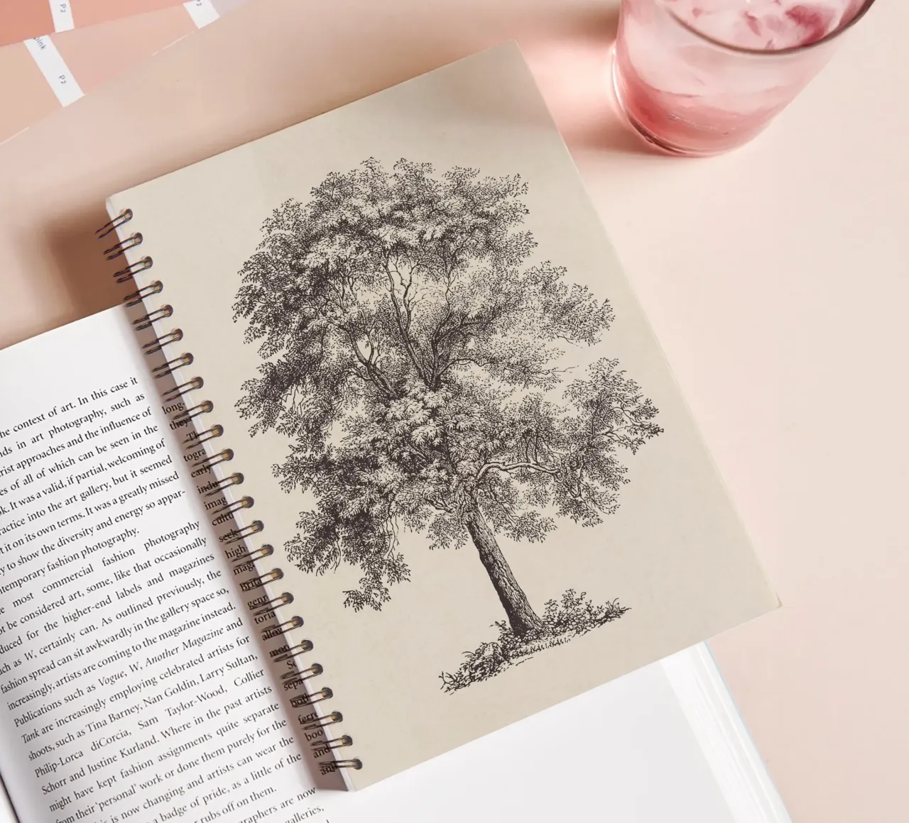 Tree Sketch - Common Ash spiral notebook by apoloprints