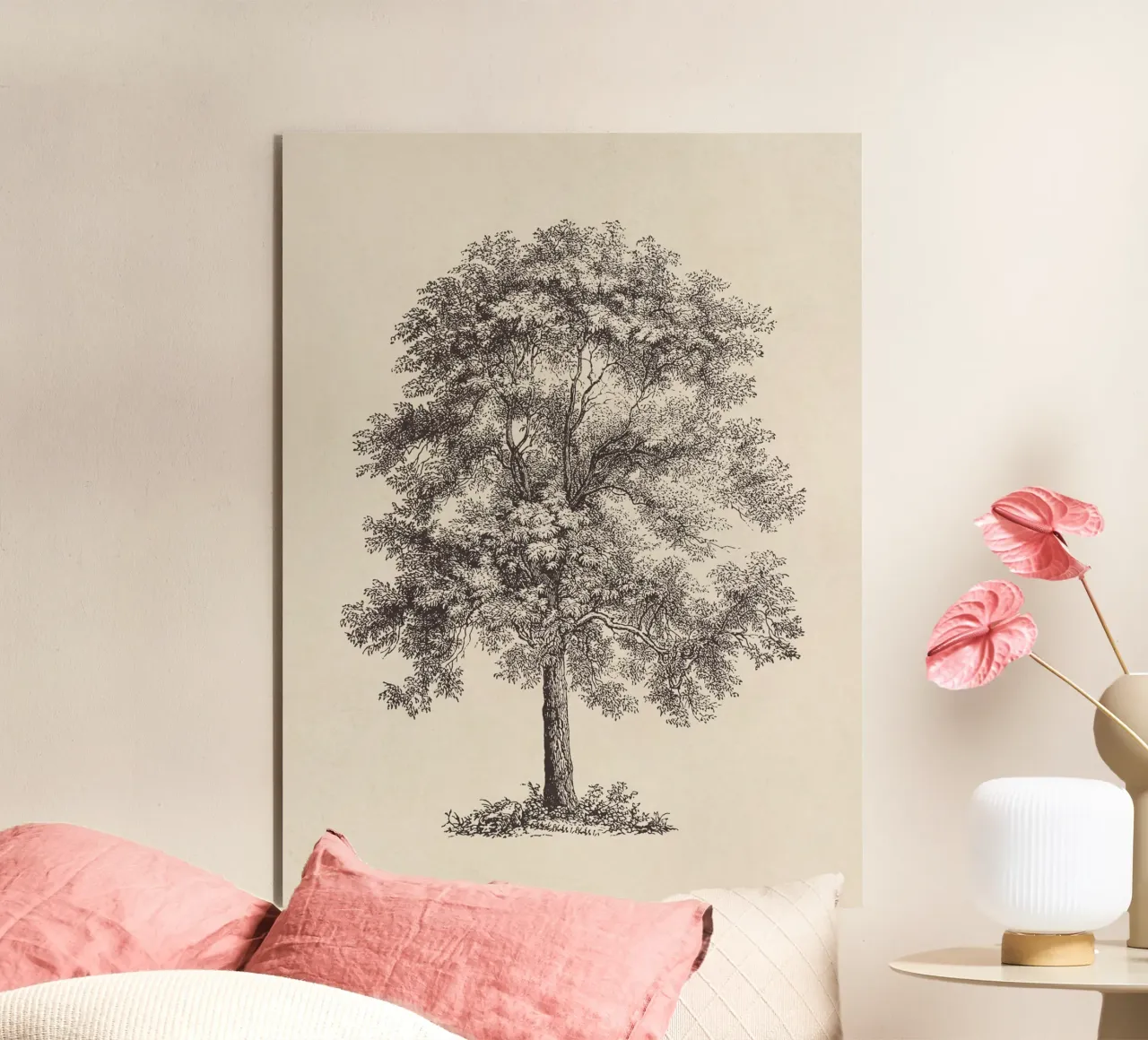 Tree Sketch - Common Ash alluminio dibond da apoloprints