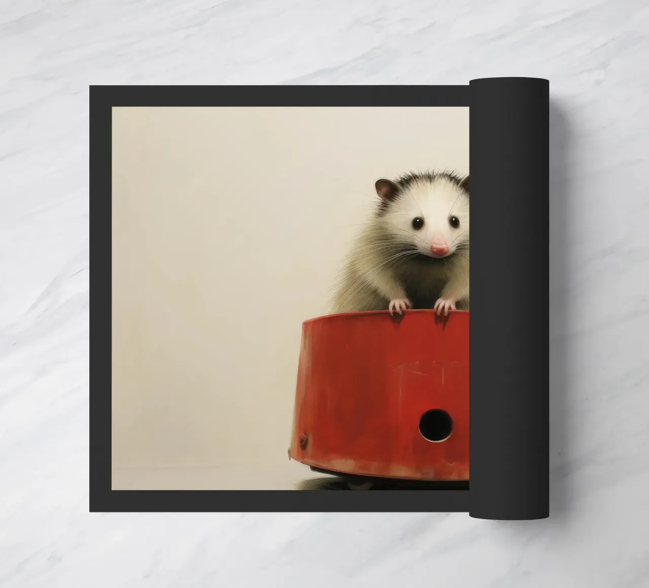 Opossum minimo 1 zerbino da Minimal Animal Art