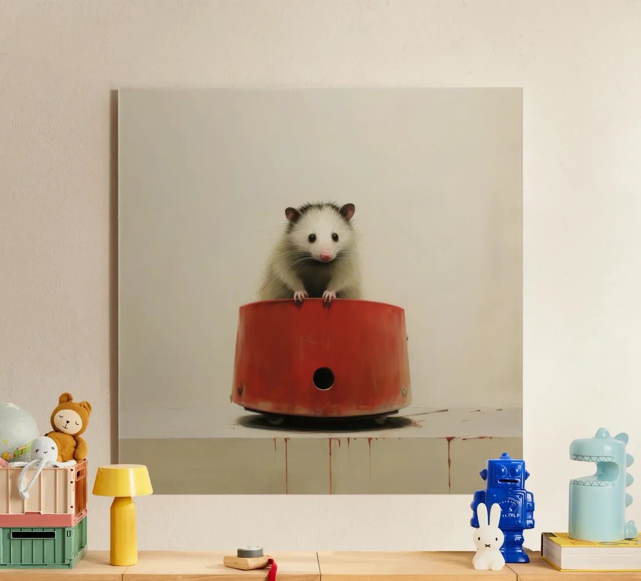 Minimal Opossum plexiglass da Minimal Animal Art