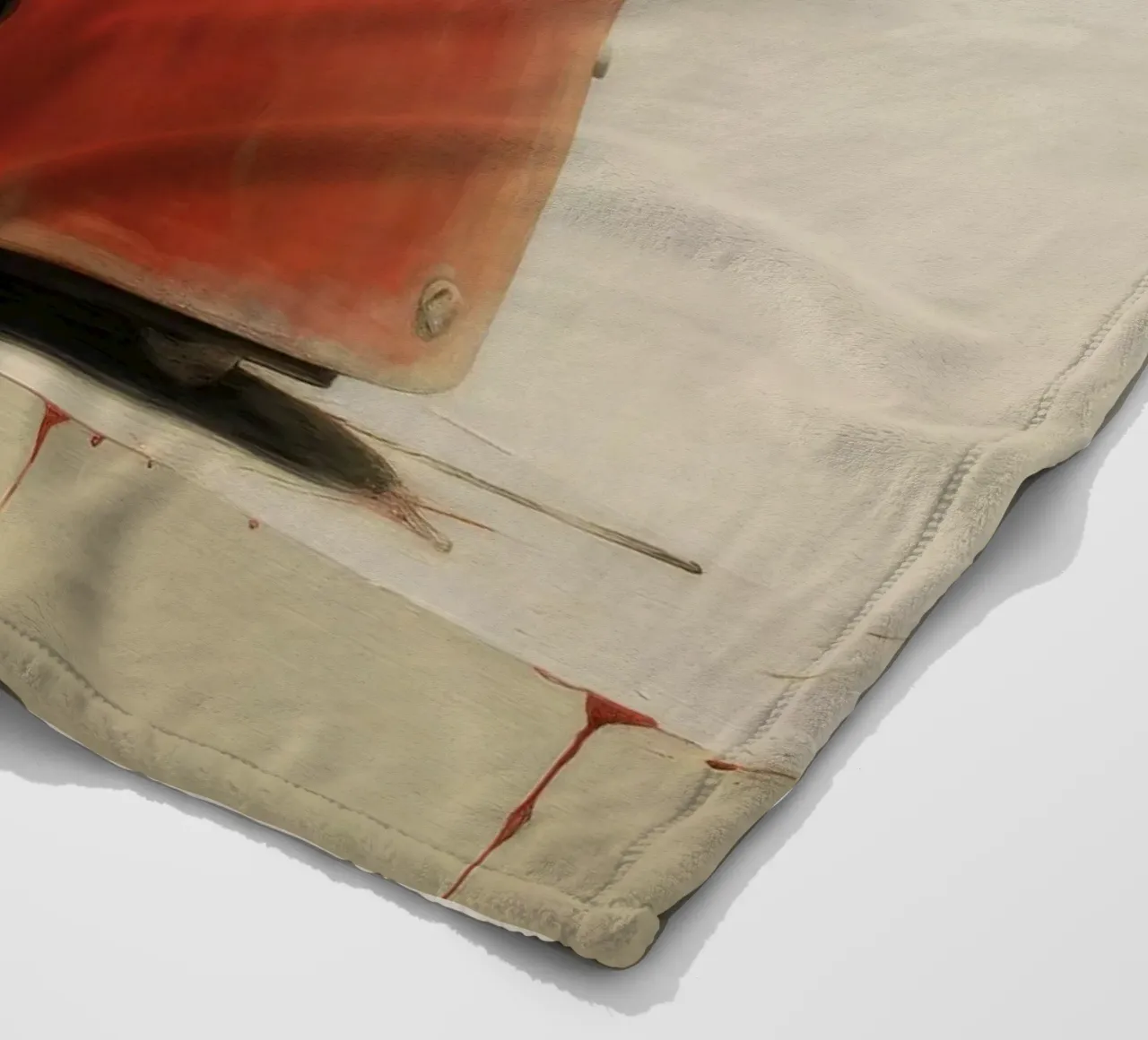Opossum minimo 1 coperta in pile da Minimal Animal Art