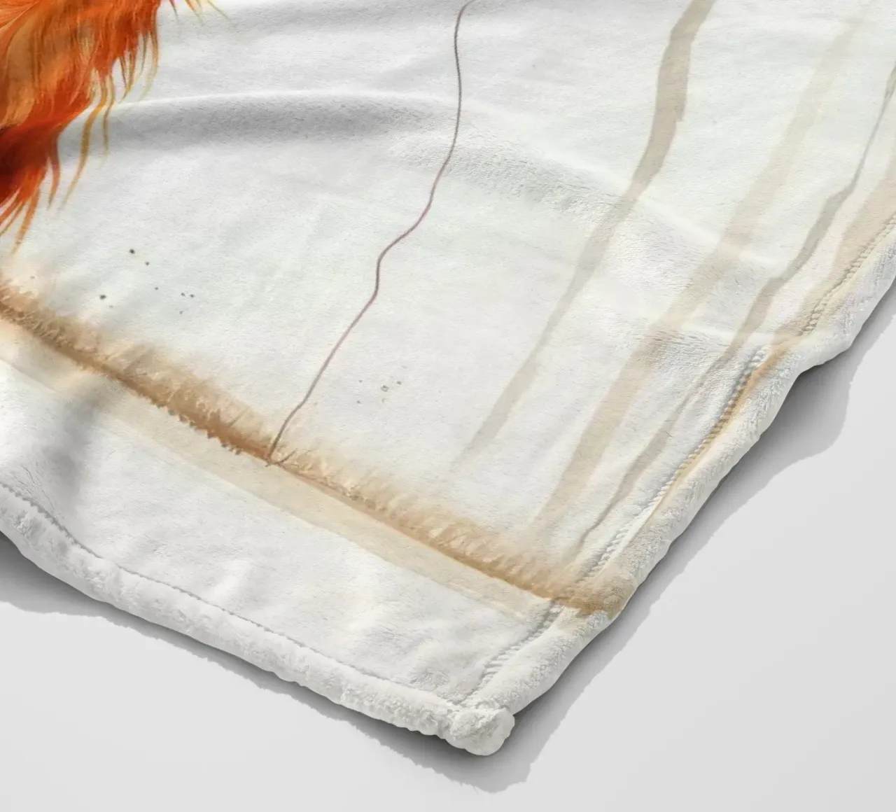 Orangutan minimo 2 coperta in pile da Minimal Animal Art