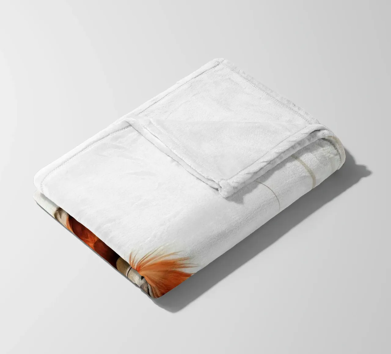 Orangutan minimo 2 coperta in pile da Minimal Animal Art