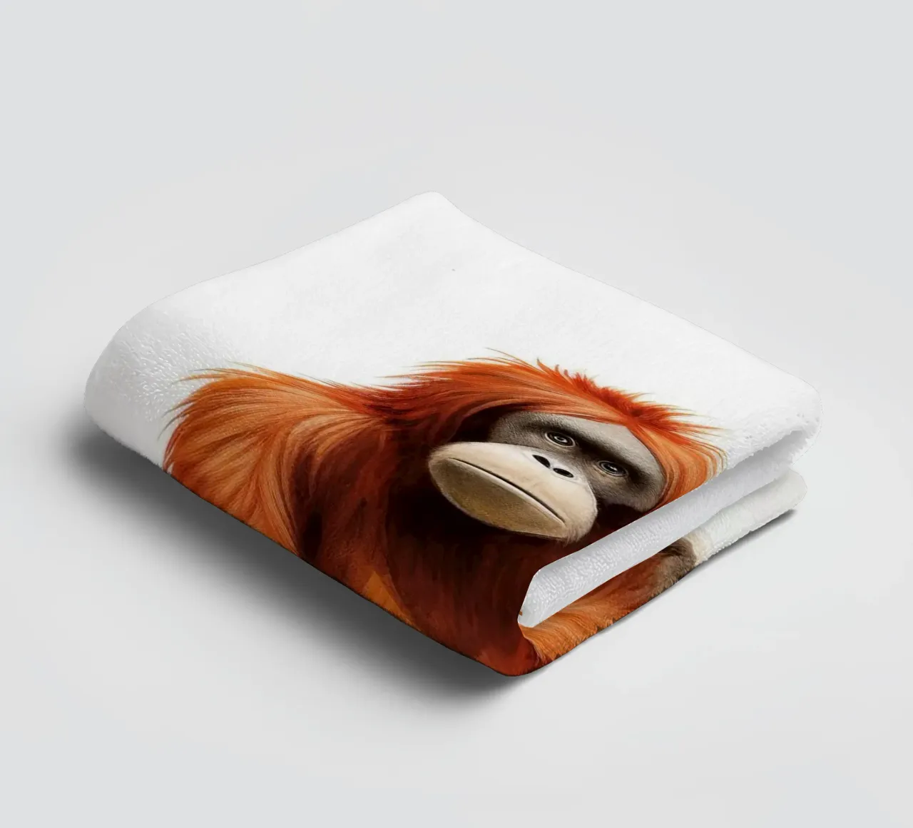 Orangutan minimo 2 asciugamano da bagno da Minimal Animal Art