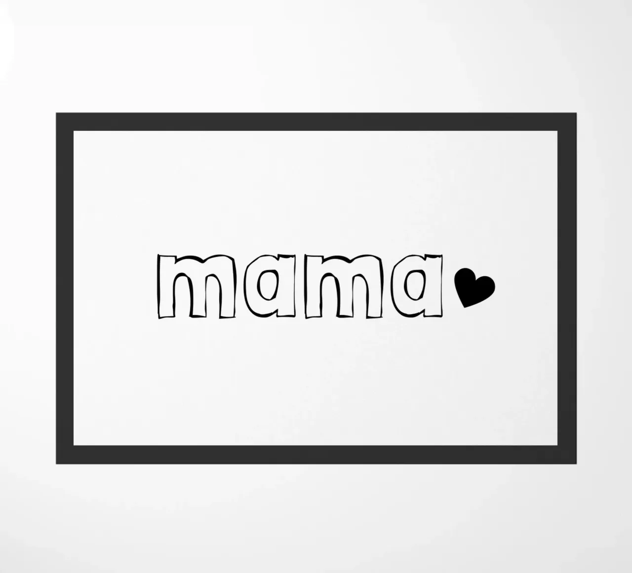 Mum with a heart at the end doormat by ArtDesign by KBK