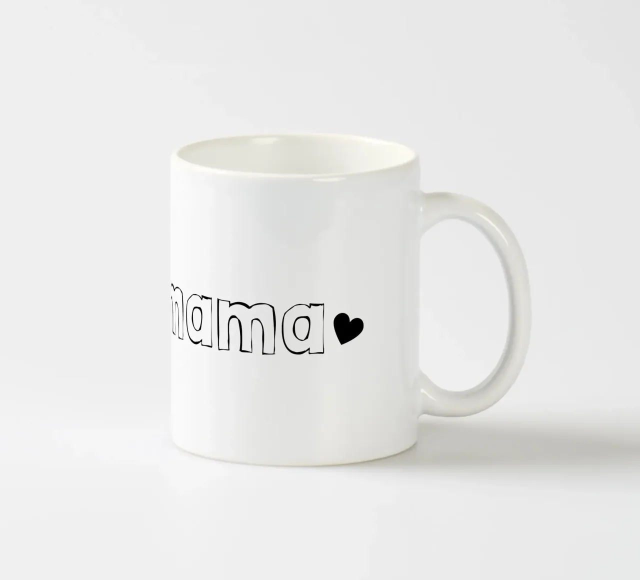 Mamma con un cuore alla fine tazza in ceramica da ArtDesign by KBK