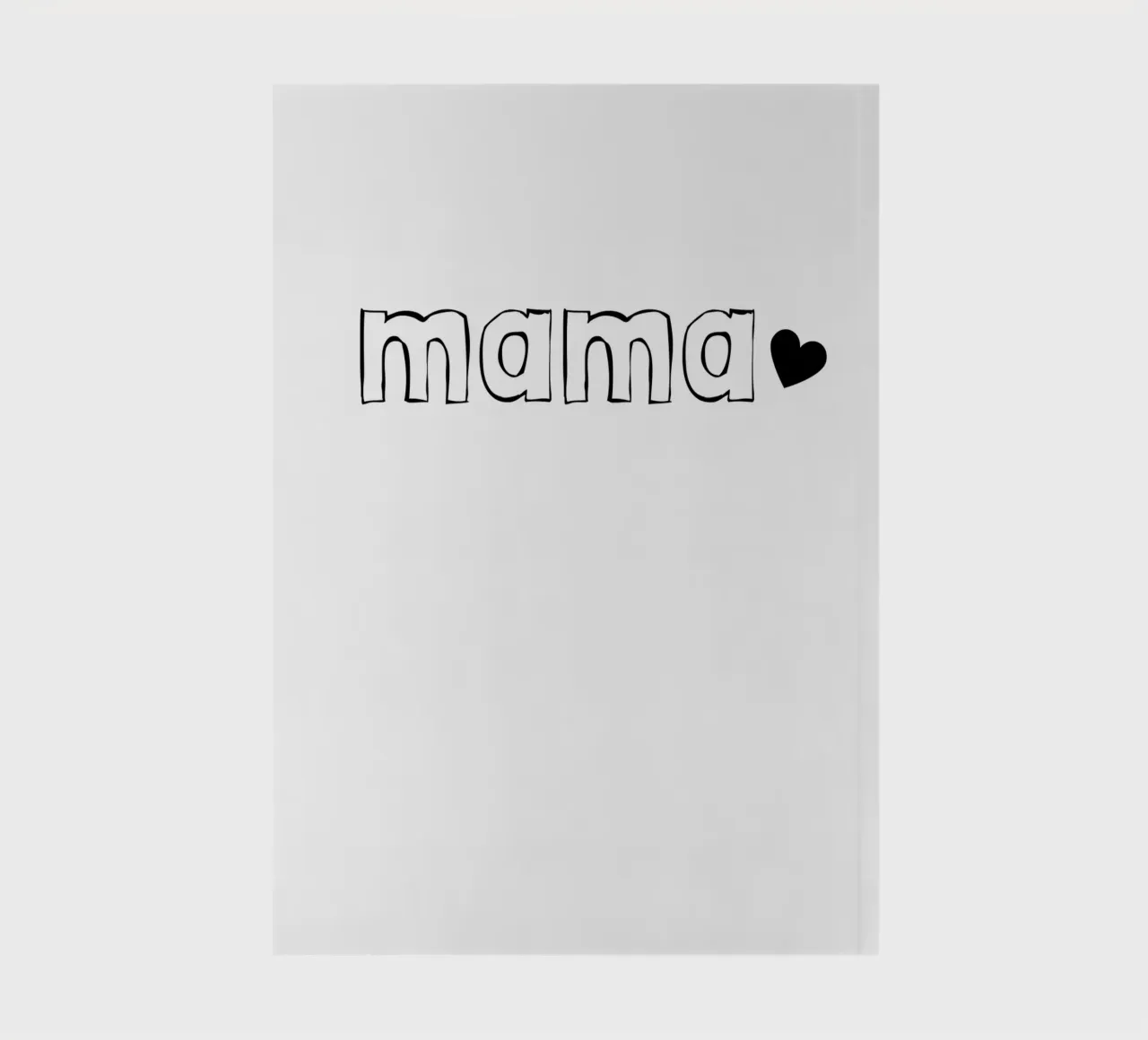 Mum with a heart at the end notebook by ArtDesign by KBK