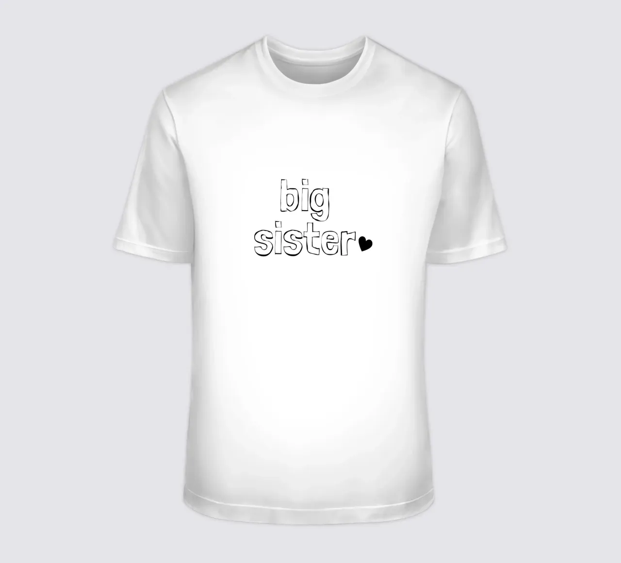 Una sorella maggiore con un cuore t-shirt da ArtDesign by KBK