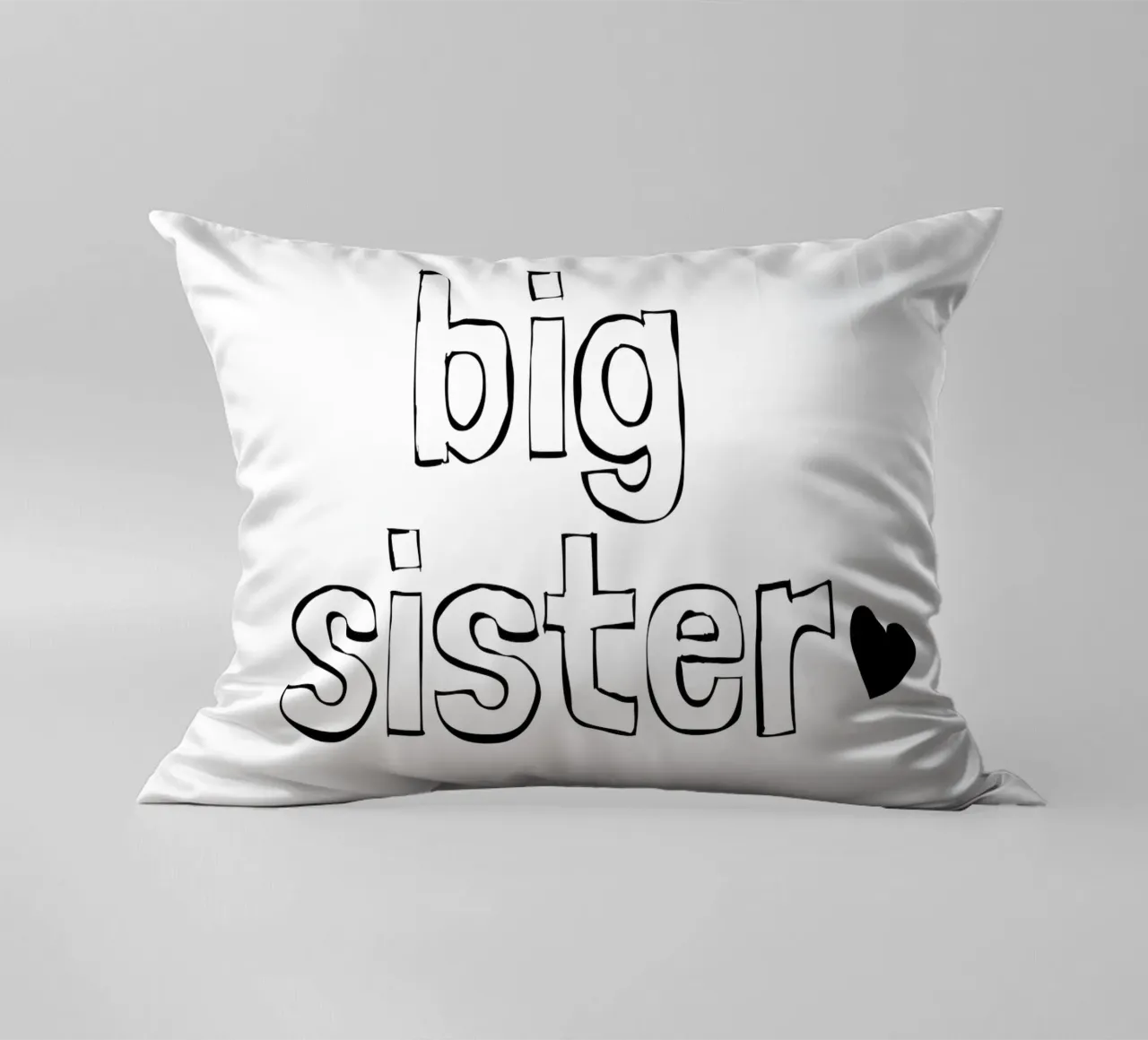 Una sorella maggiore con un cuore cuscino da ArtDesign by KBK