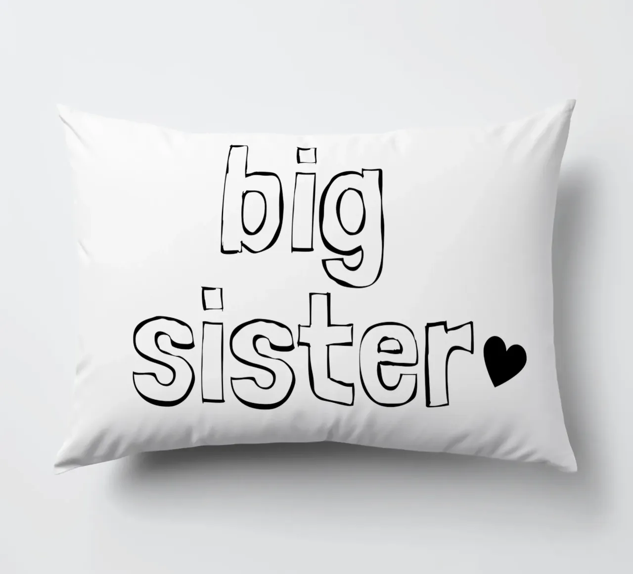 Una sorella maggiore con un cuore cuscino da ArtDesign by KBK