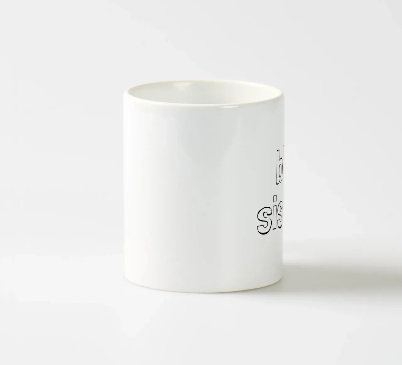 Una sorella maggiore con un cuore tazza in ceramica da ArtDesign by KBK