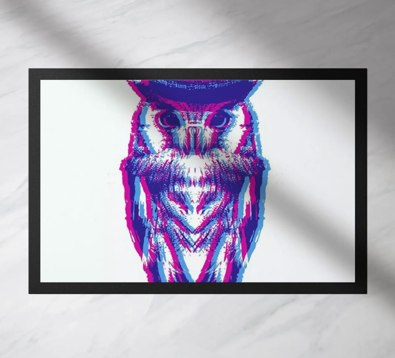 Magenta Owl with cyan beanie zerbino da Studio One