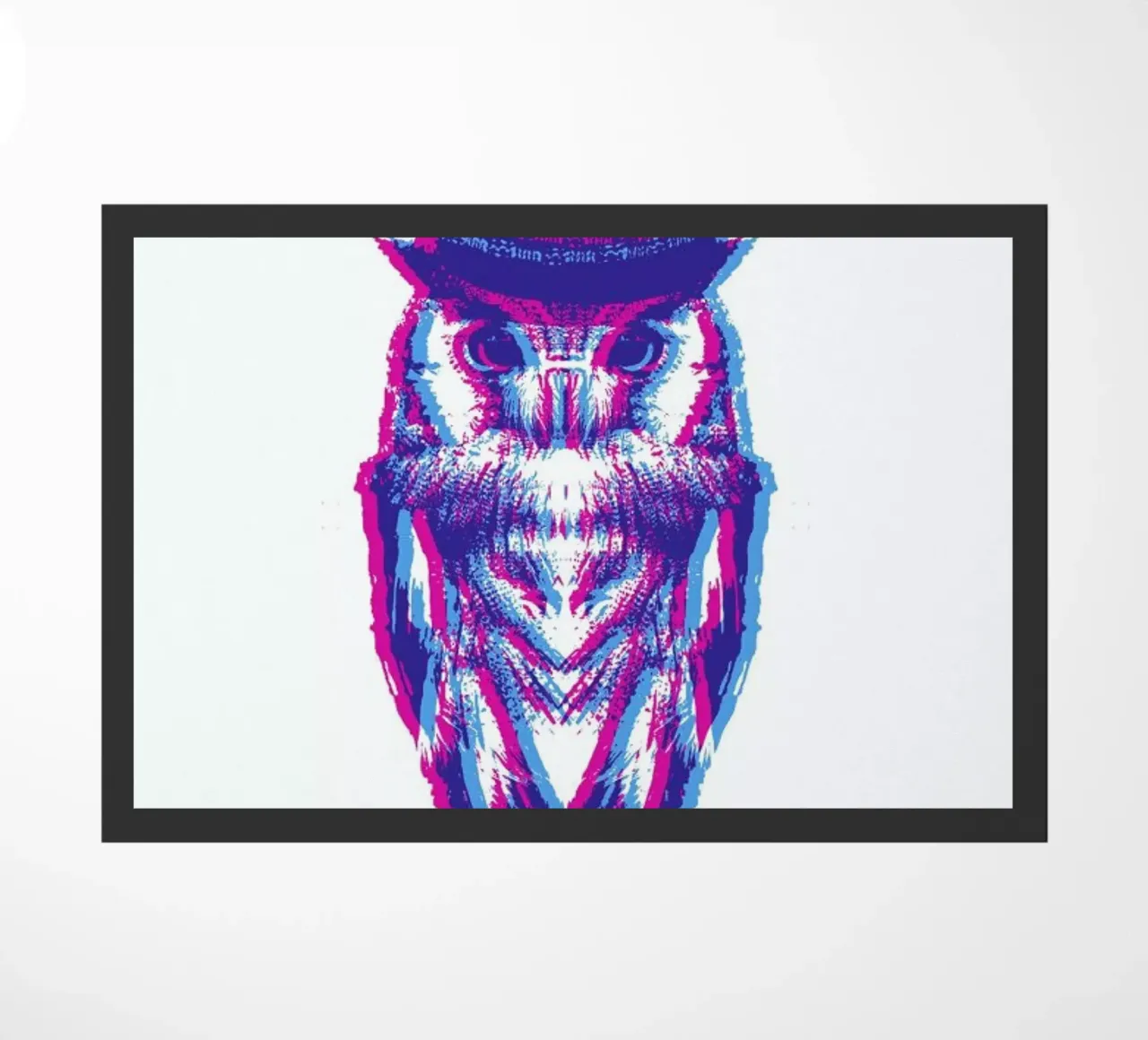 Magenta Owl with cyan beanie zerbino da Studio One