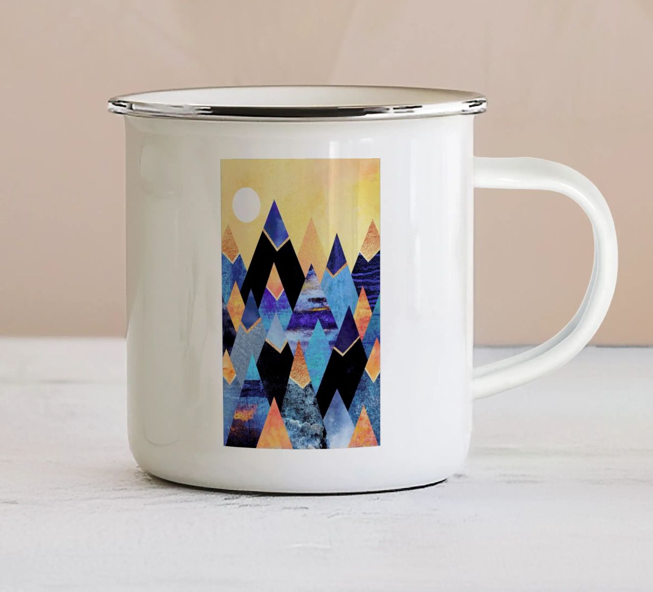 Blue Mountains tazza in smalto da Elisabeth Fredriksson