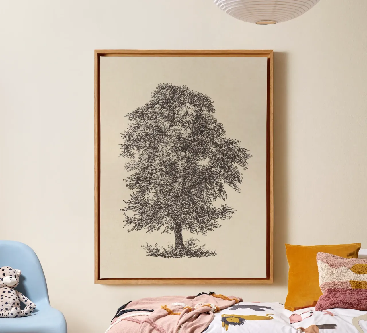 Tree Sketch - Common Beech canvas by apoloprints