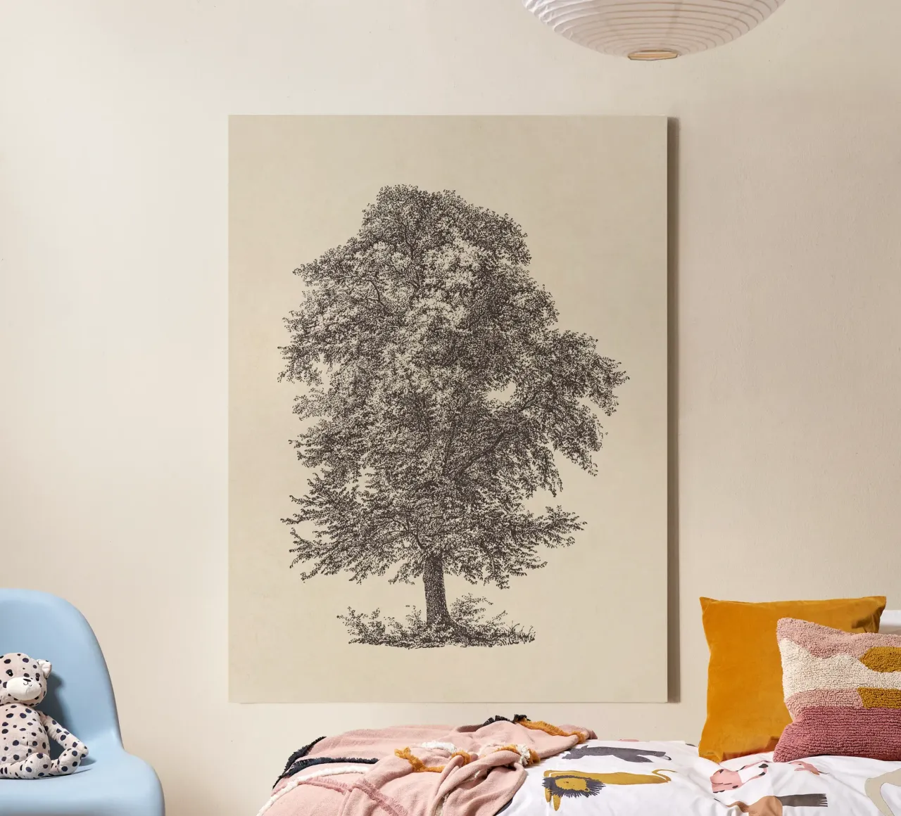 Tree Sketch - Common Beech canvas by apoloprints