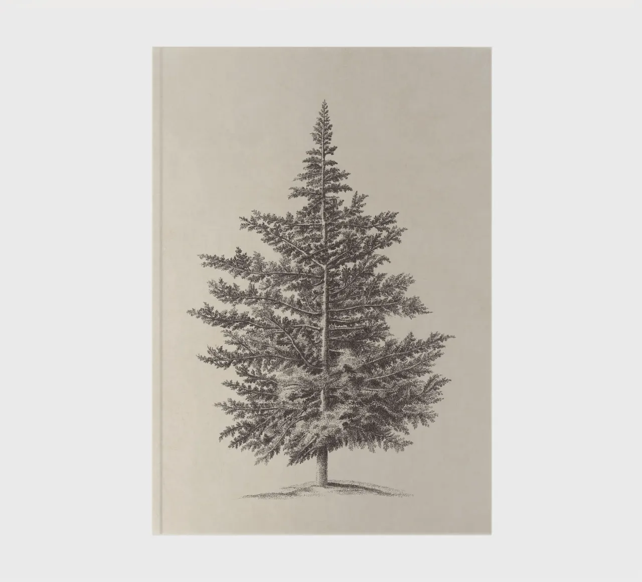 Tree Sketch - Conifer notebook by apoloprints