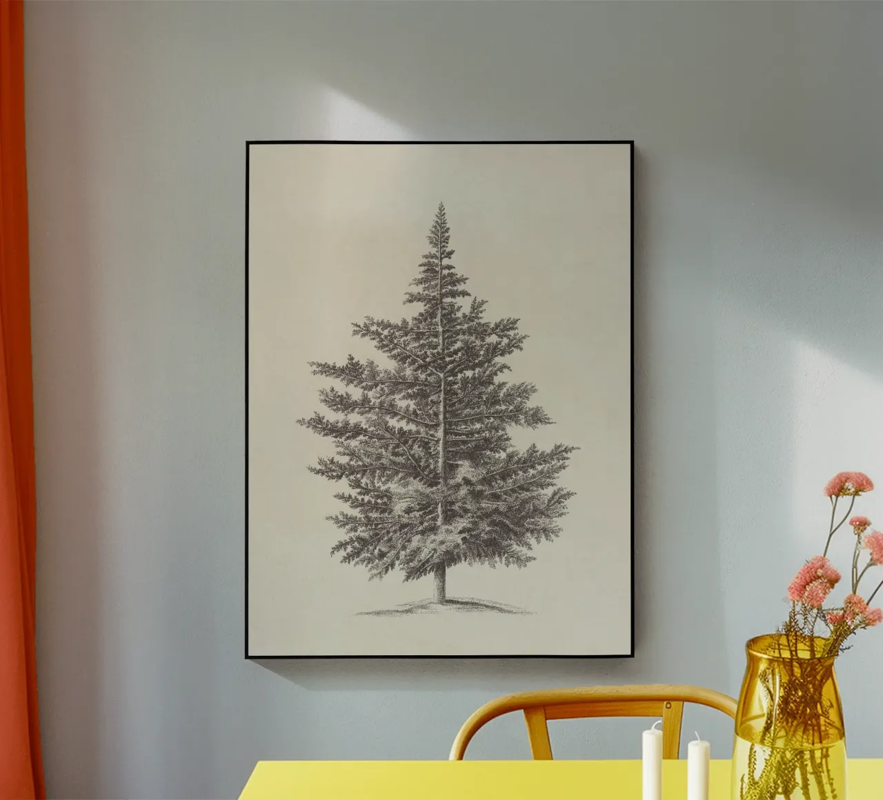 Tree Sketch - Conifer plexiglass da apoloprints