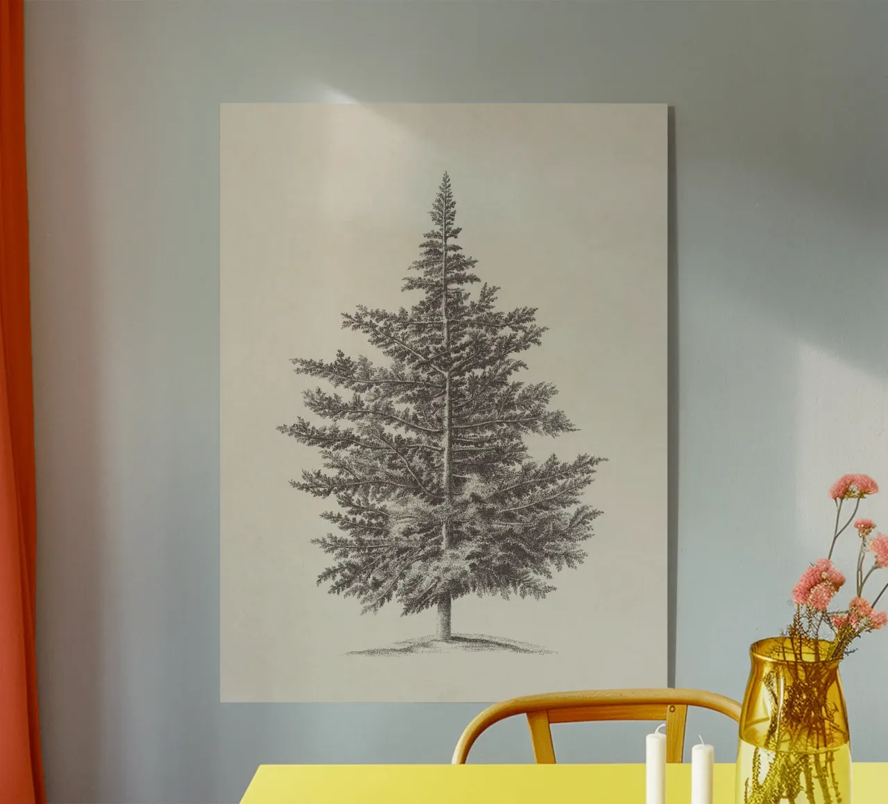 Tree Sketch - Conifer plexiglass da apoloprints