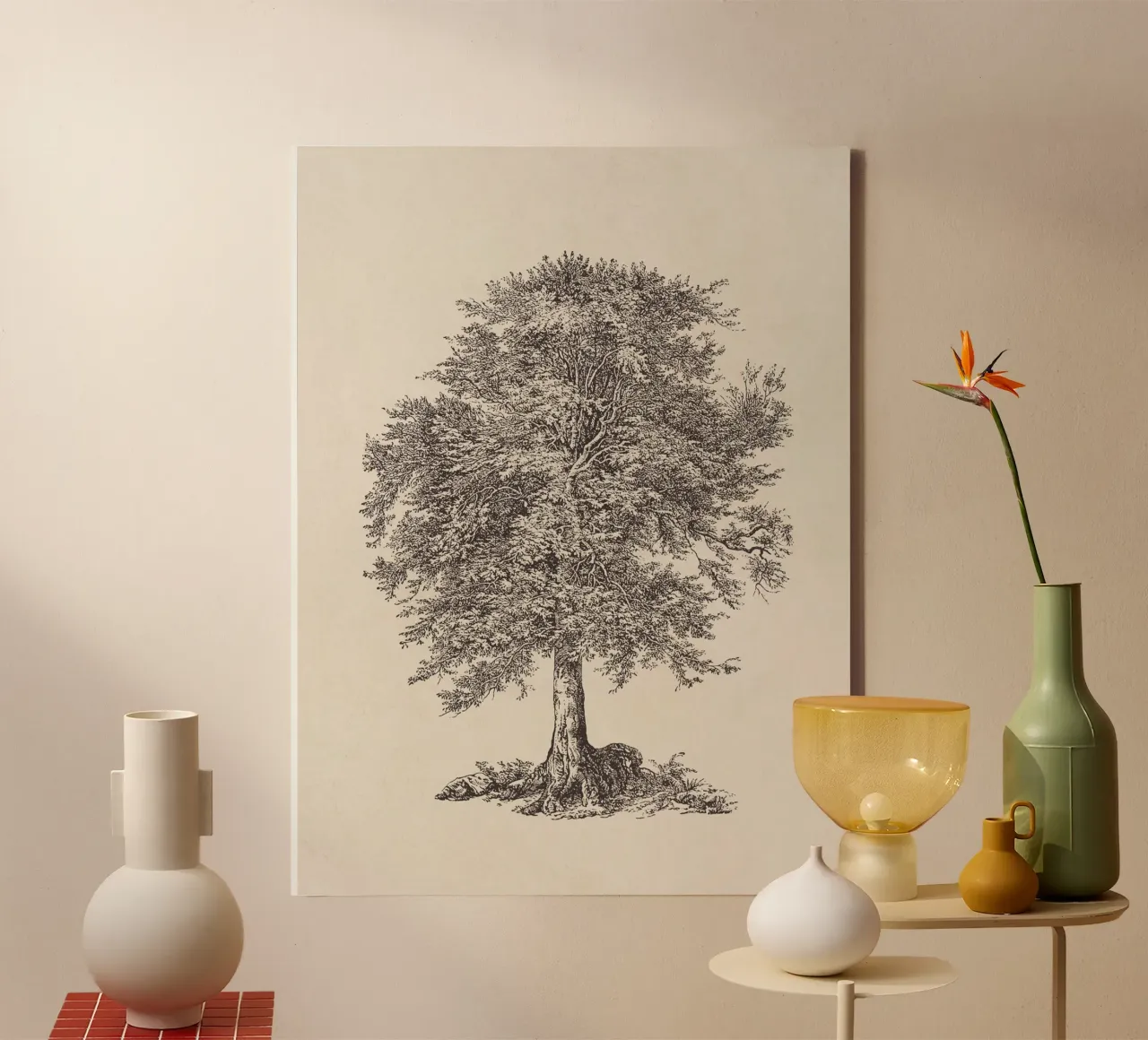 Tree Sketch - Elm tela da apoloprints