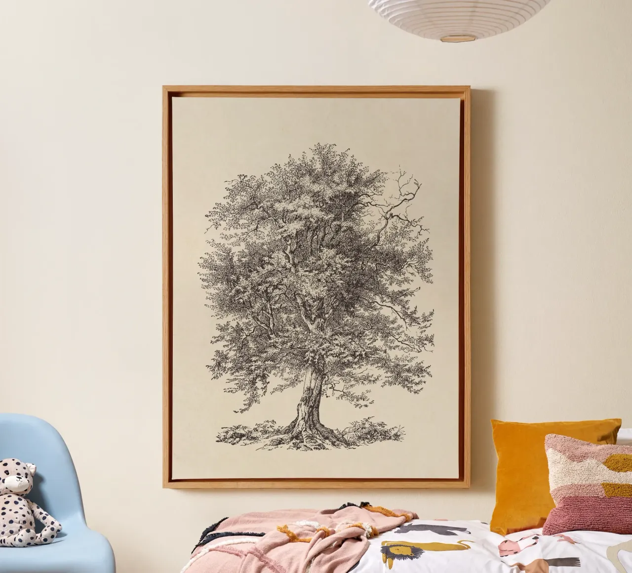 Tree Sketch - Hornbeam canvas by apoloprints