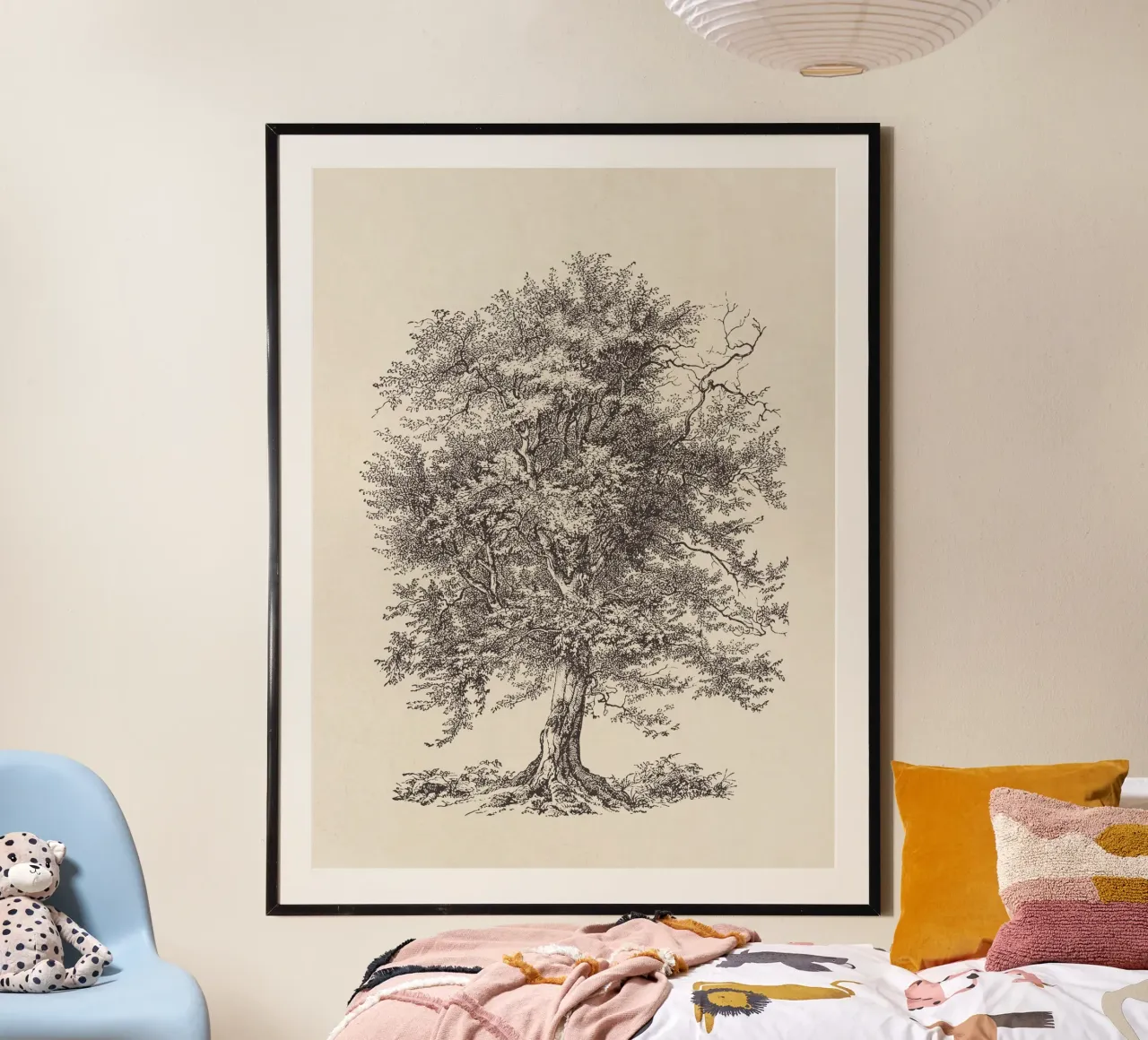 Tree Sketch - Hornbeam carta hahnemühle da apoloprints