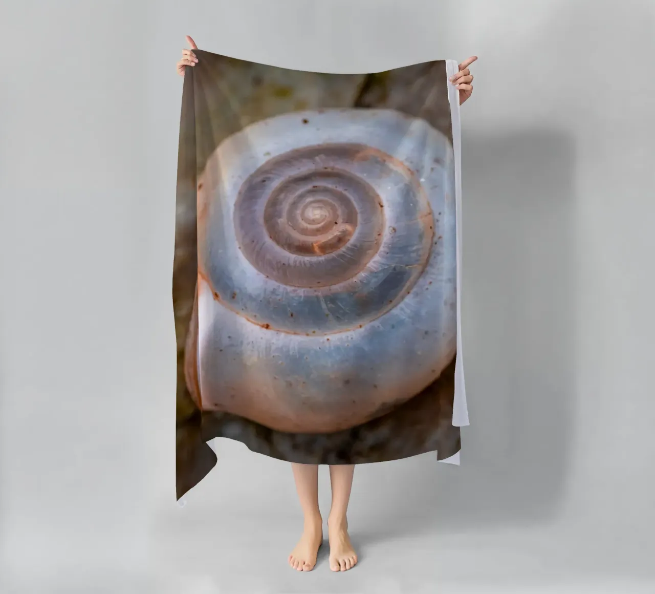 Snail shell of the Carthusian snail beach towel by Marcus Beckert | Fotografie