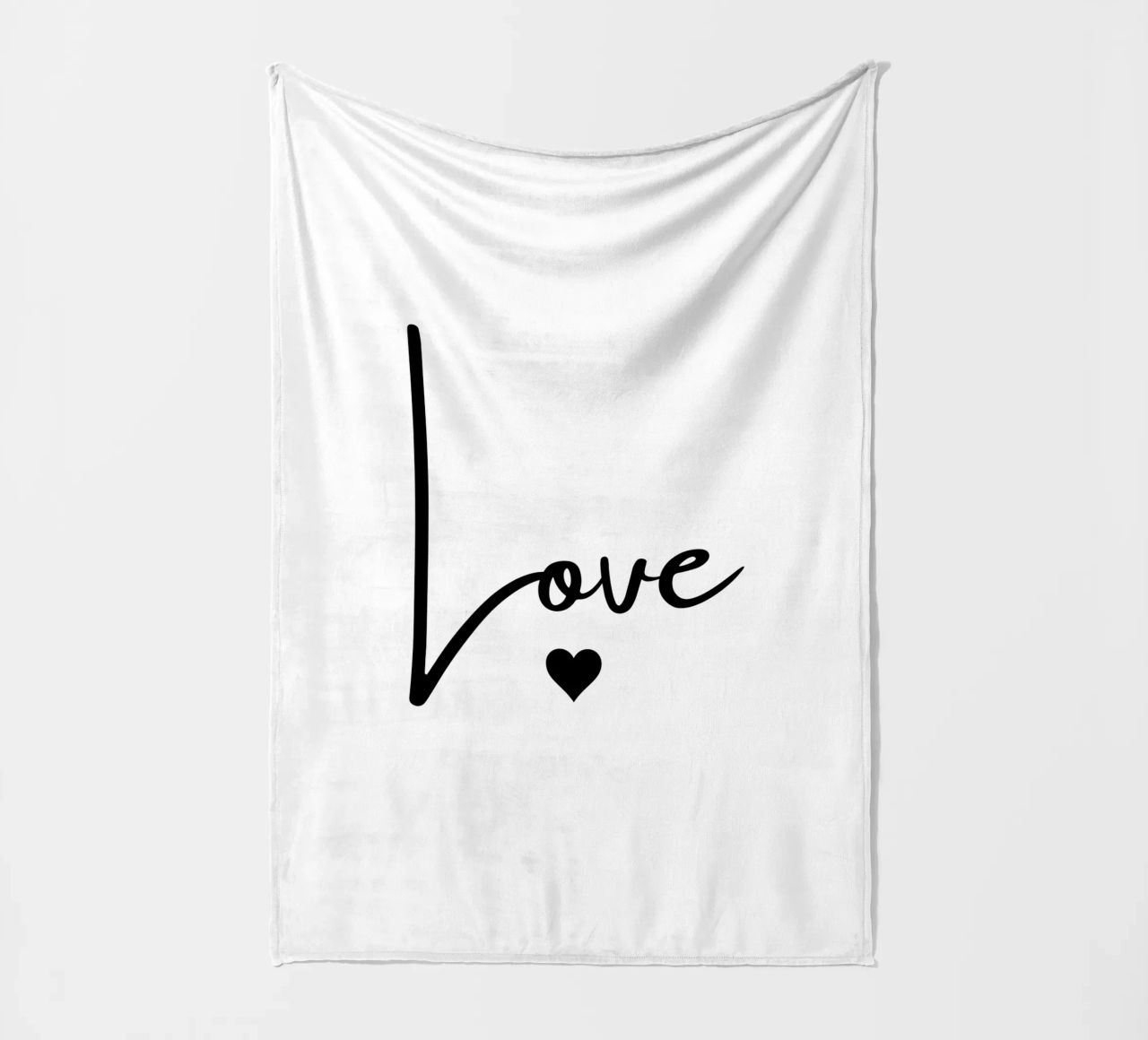 Un grande amore con un piccolo cuore coperta in pile da ArtDesign by KBK