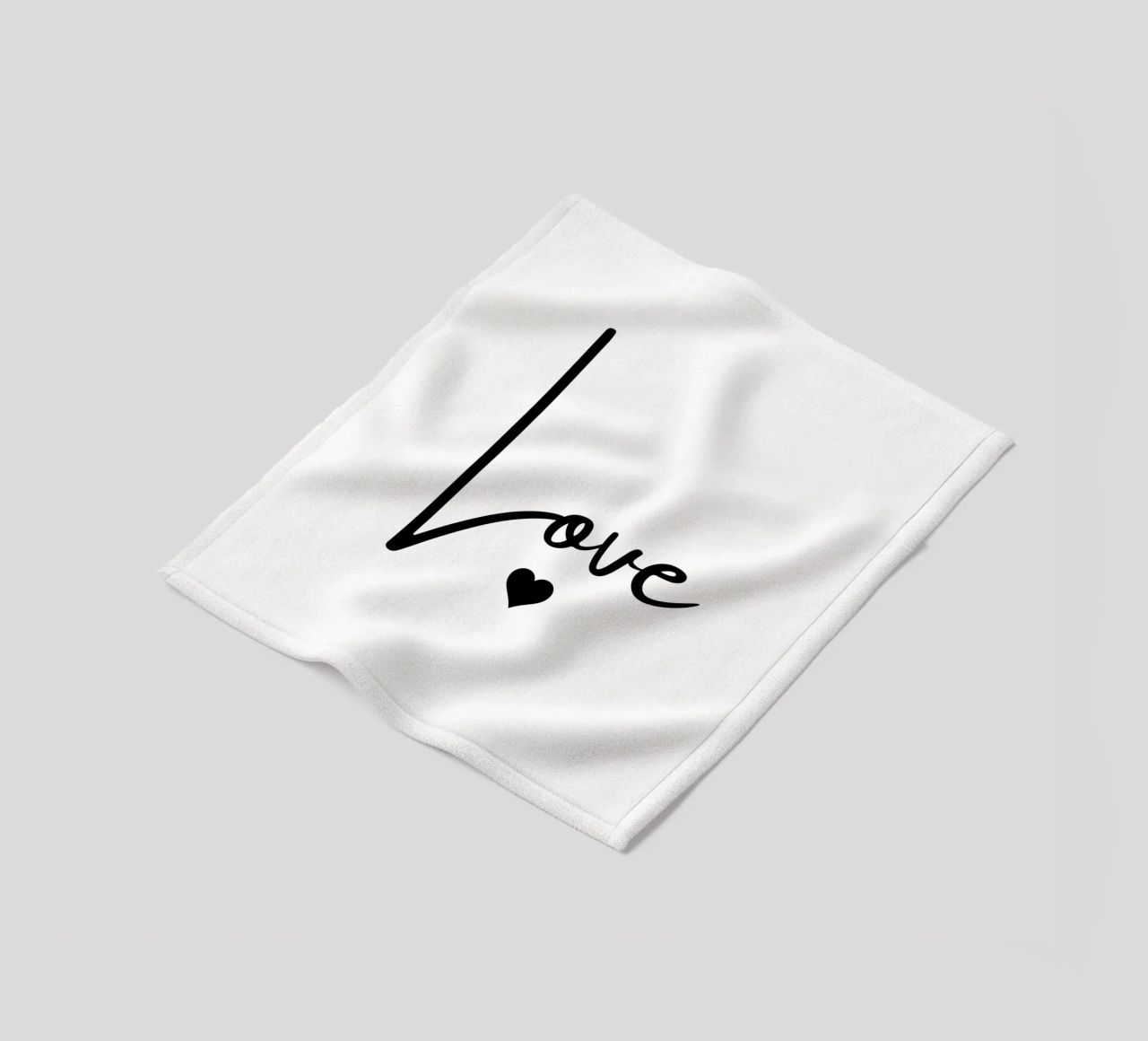 Un grande amore con un piccolo cuore coperta in pile da ArtDesign by KBK