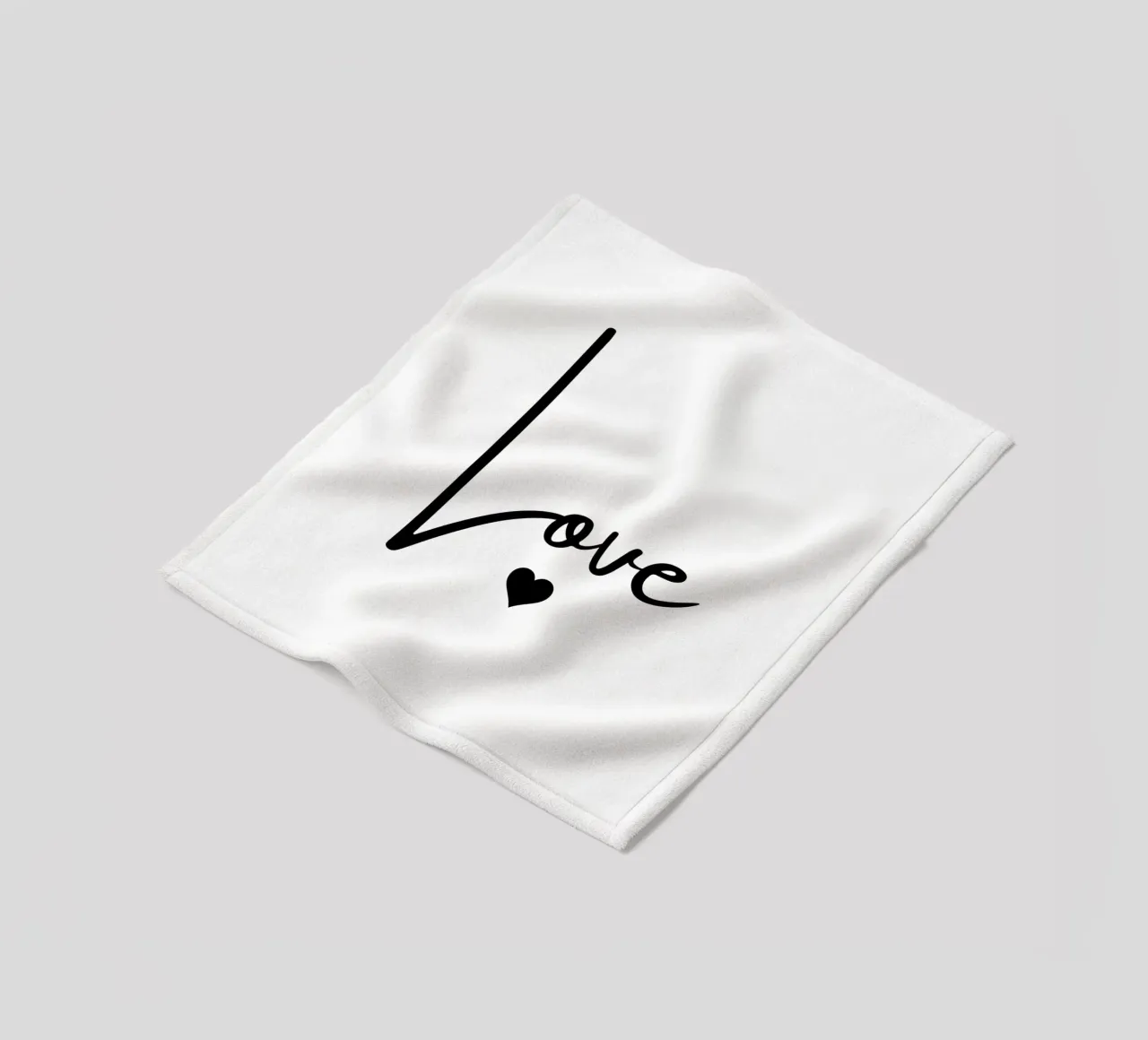 Un grande amore con un piccolo cuore coperta in pile da ArtDesign by KBK