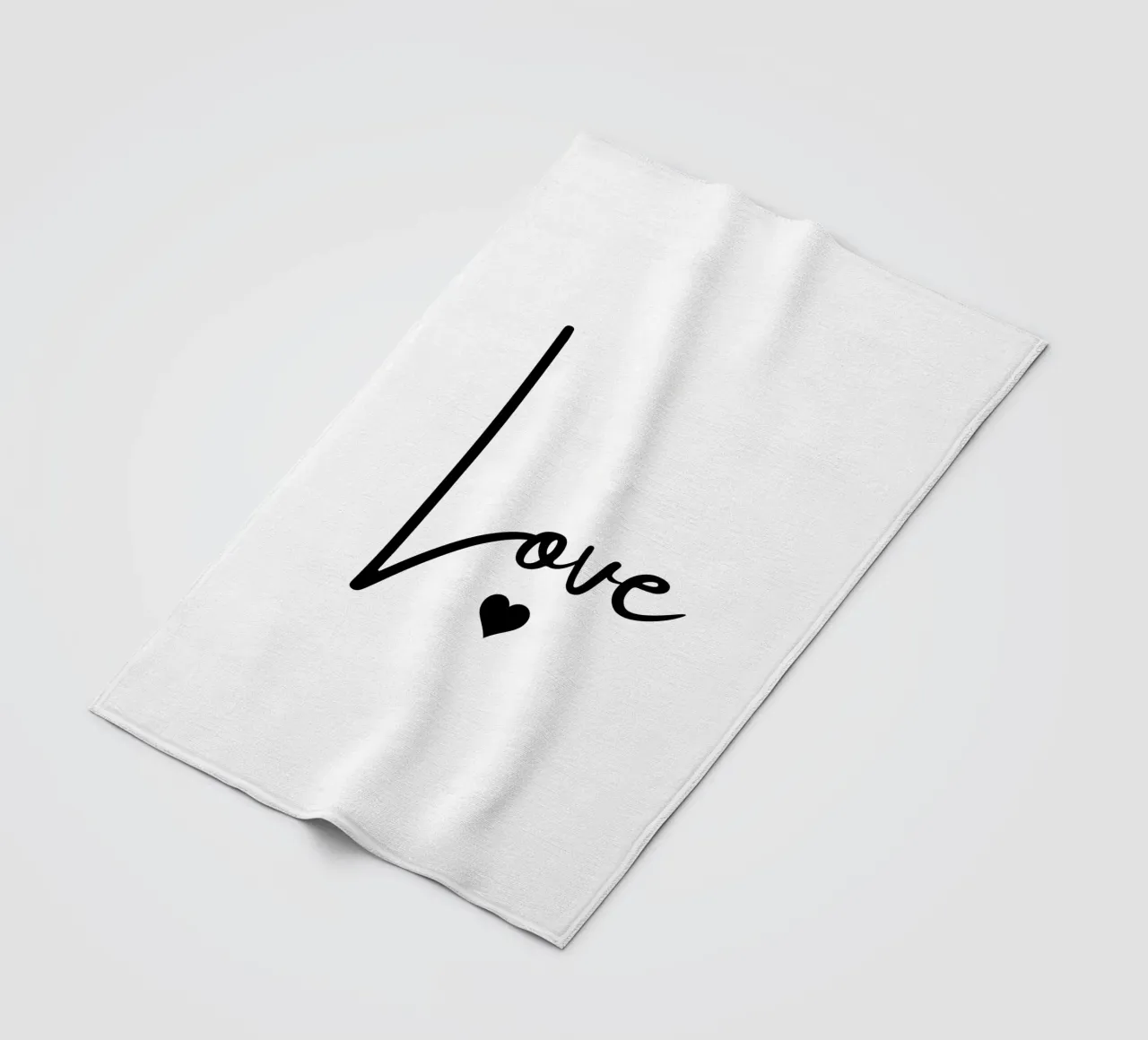 Un grande amore con un piccolo cuore coperta in pile da ArtDesign by KBK