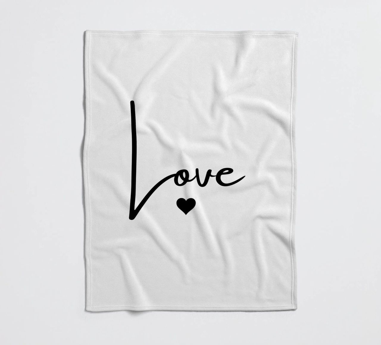 Un grande amore con un piccolo cuore coperta in pile da ArtDesign by KBK