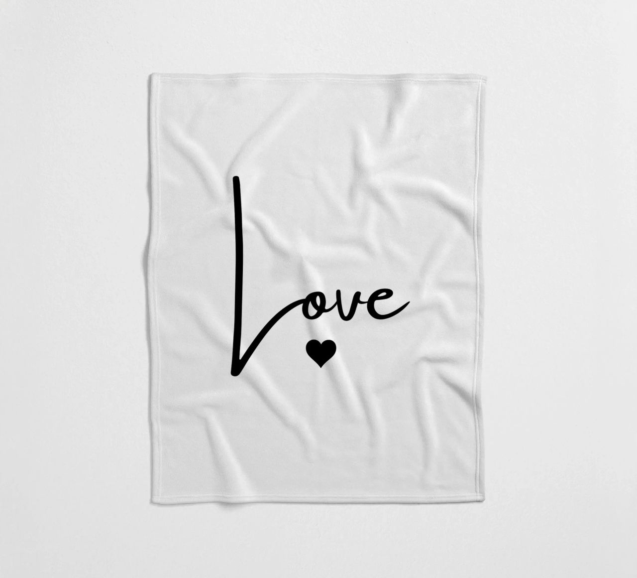 Un grande amore con un piccolo cuore coperta in pile da ArtDesign by KBK