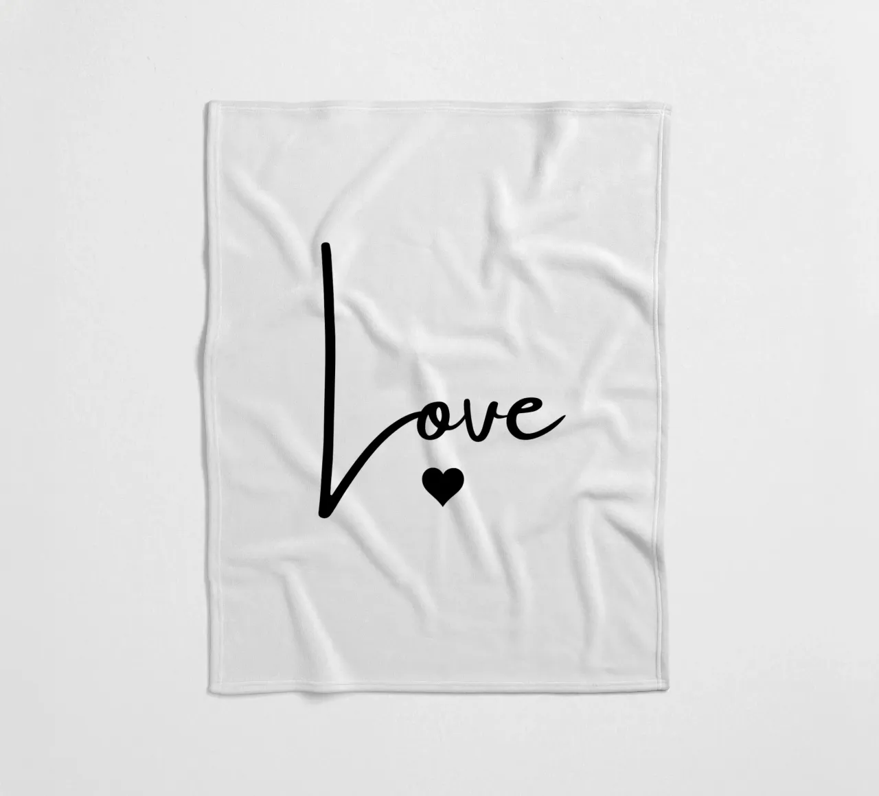 Un grande amore con un piccolo cuore coperta in pile da ArtDesign by KBK