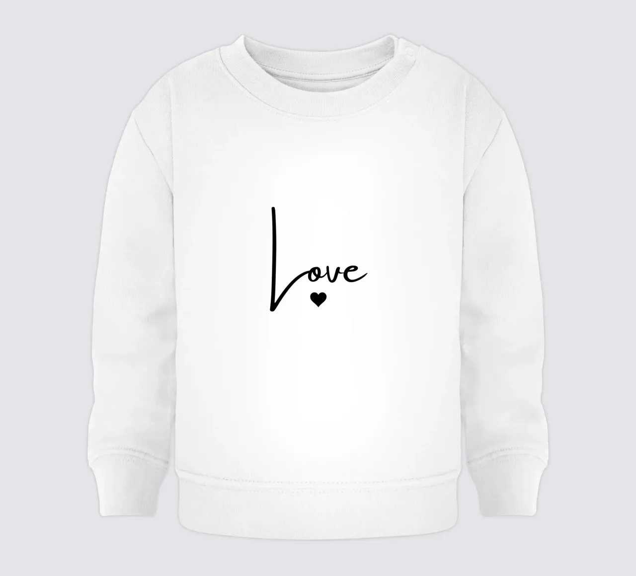 Grote liefde met een klein hartje baby sweatshirt van ArtDesign by KBK