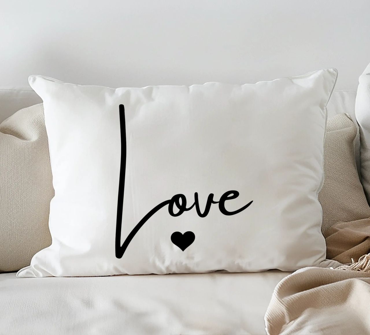 Un grande amore con un piccolo cuore cuscino da ArtDesign by KBK