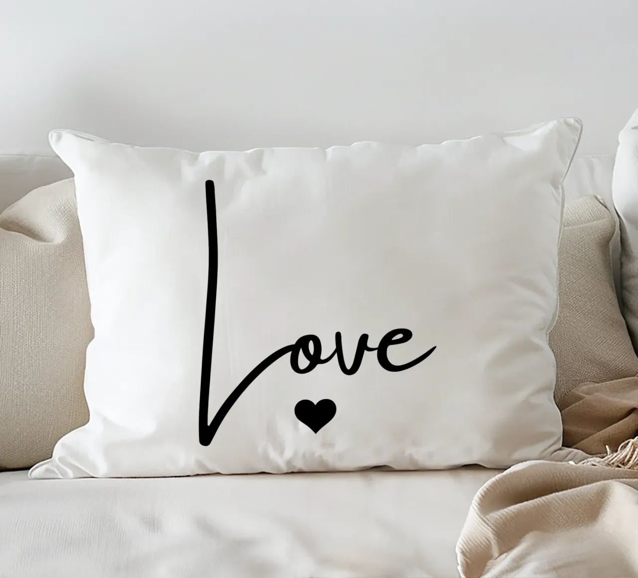 Un grande amore con un piccolo cuore cuscino da ArtDesign by KBK