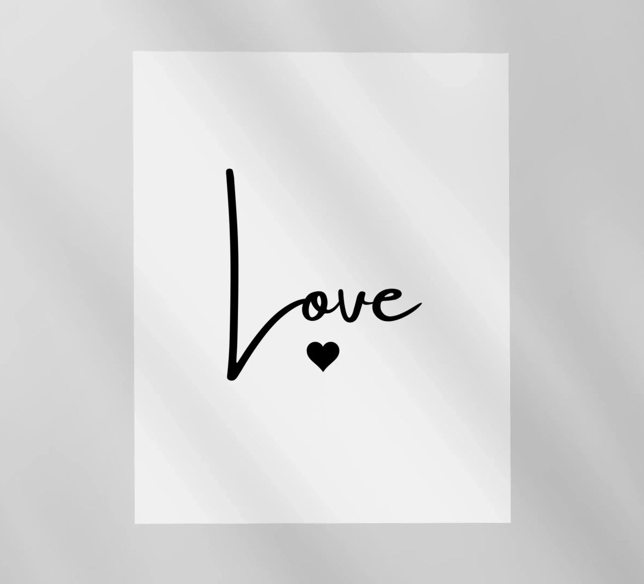 Un grande amore con un piccolo cuore pellicola backlit da ArtDesign by KBK