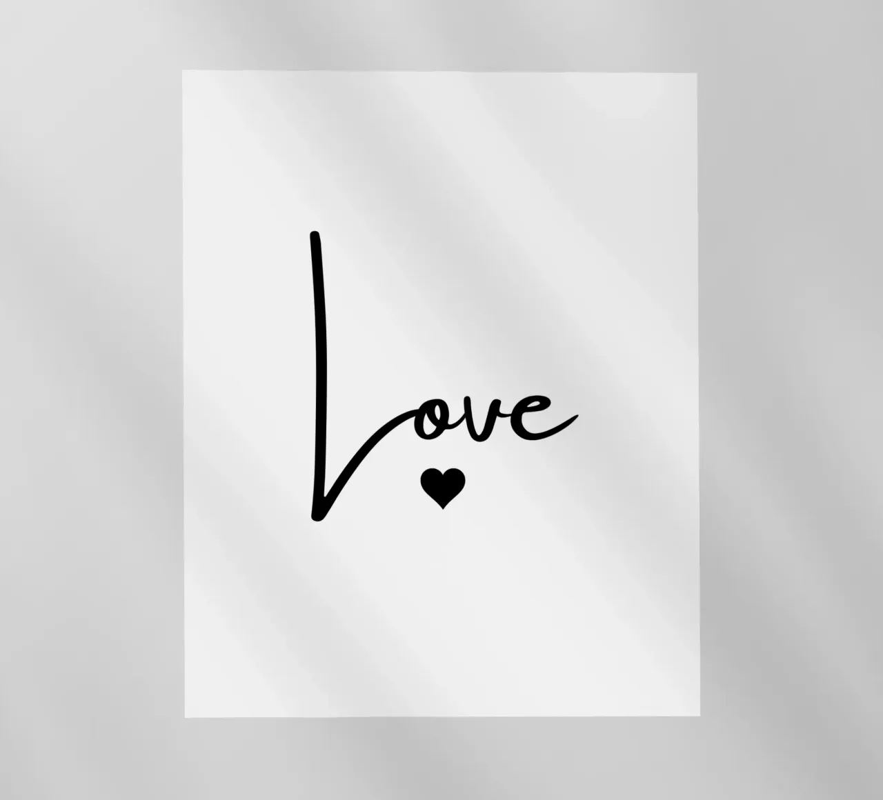 Un grande amore con un piccolo cuore pellicola backlit da ArtDesign by KBK