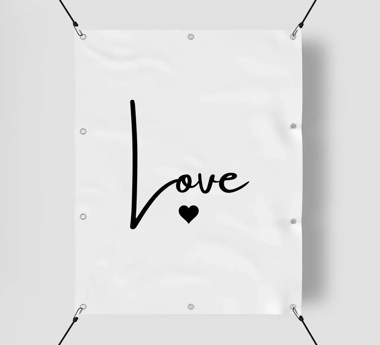 Un grande amore con un piccolo cuore telo in pvc da ArtDesign by KBK