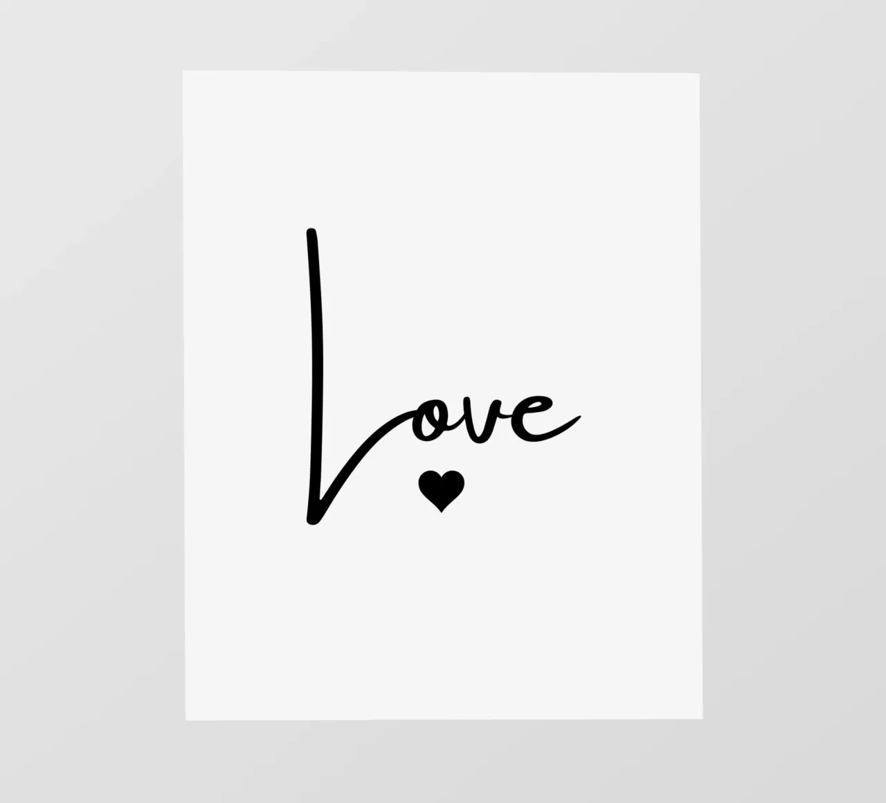 Un grande amore con un piccolo cuore telo in pvc da ArtDesign by KBK