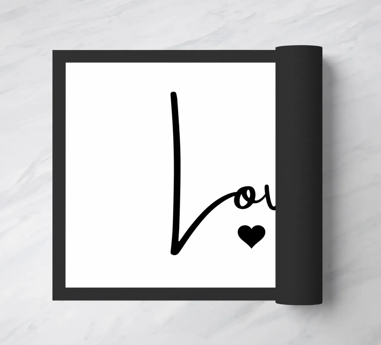 Un grande amore con un piccolo cuore zerbino da ArtDesign by KBK