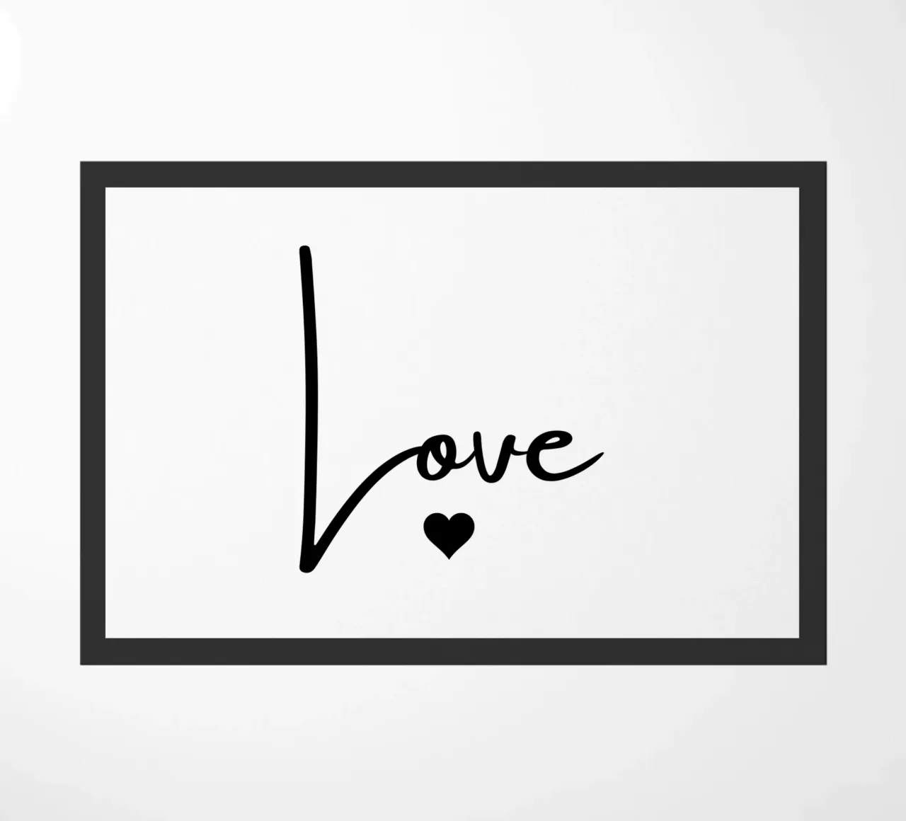 Un grande amore con un piccolo cuore zerbino da ArtDesign by KBK